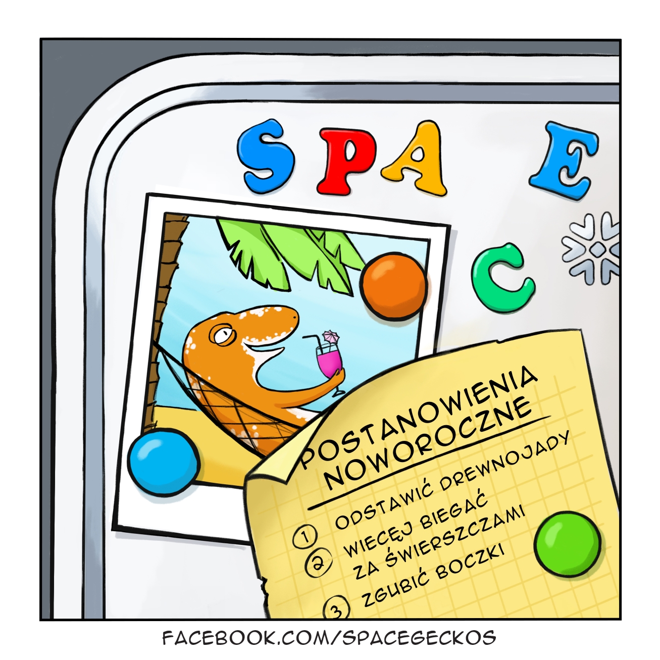 Postanowienia noworoczne 2022 space geckos v1