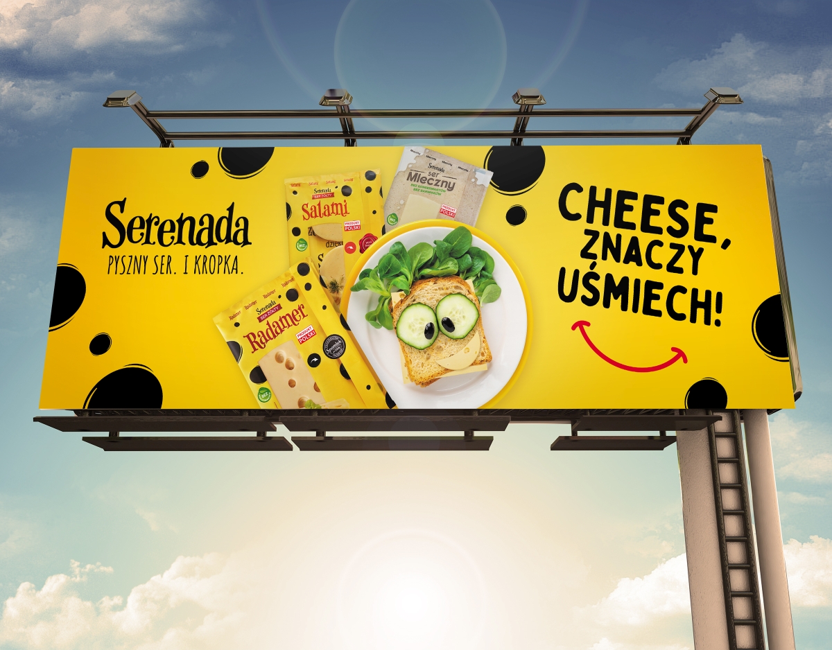 billboard serenada CHEESE znazy usmiech